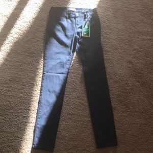 Dark blue stretch skinny jeans